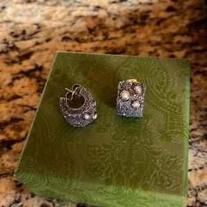 Gorgeous Solid Sterling Silver Designer Earrings NWT